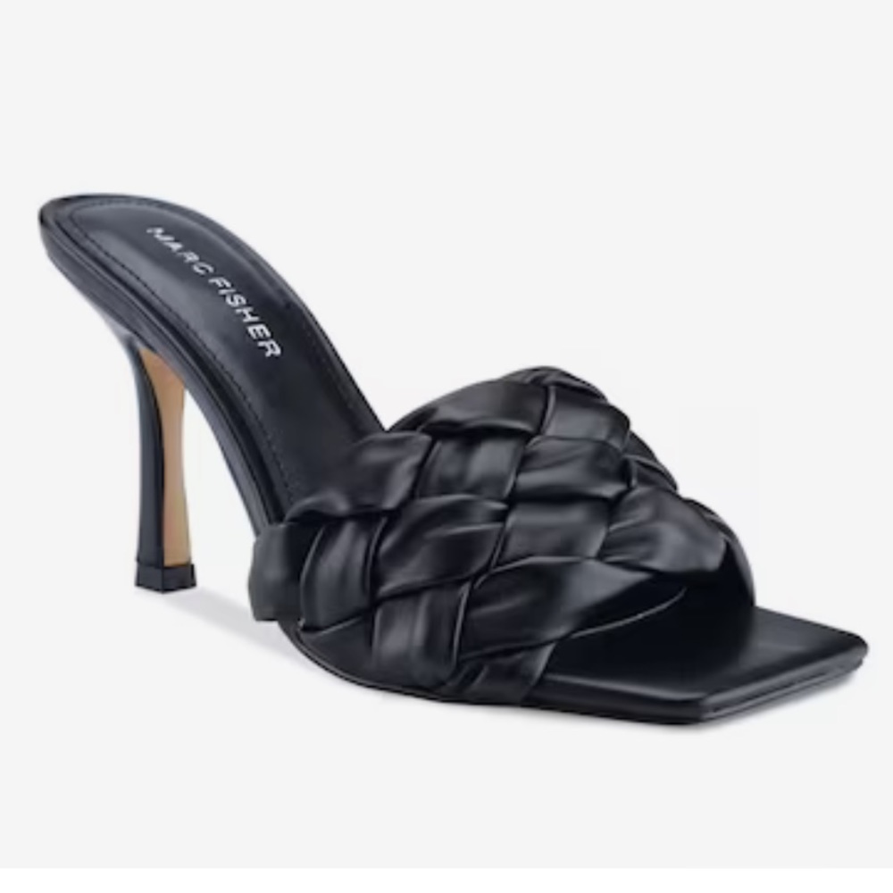 Marc Fisher Black Slip on Sandal Size 6